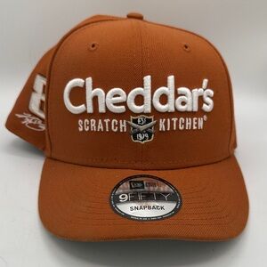 New Era orange 9FIFTY Kyle Busch Cheddar’s NASCAR snapback hat